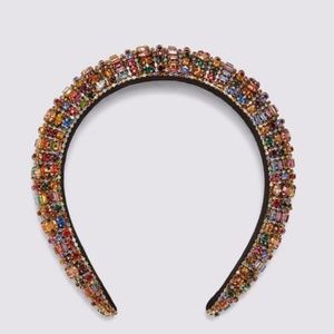 Zara bejeweled padded headband